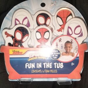 NIB spiderman bath foams
